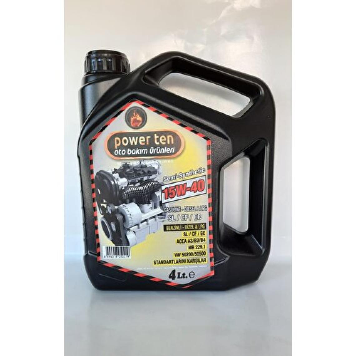 Powerten 15W40 Motor Yağı 4 Litre