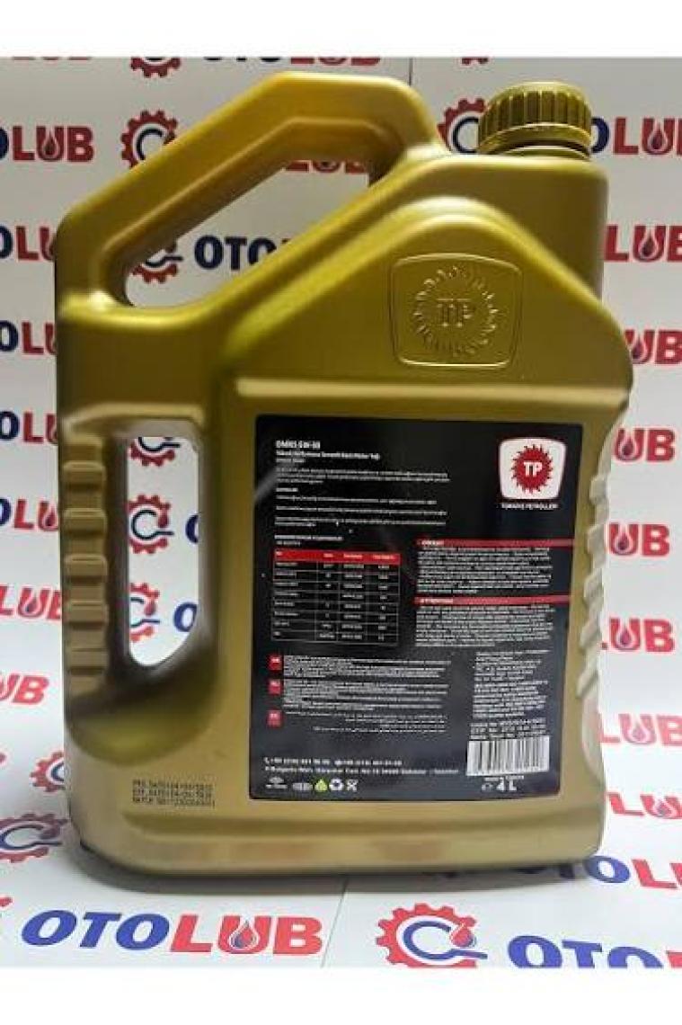 Türkiye Petrolleri Oniks DPF Partiküllü 5W-30 4 Litre Motor Yağı ( Üretim Yılı :2022 )