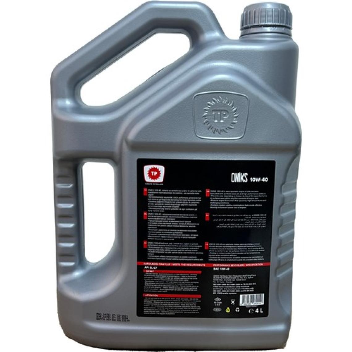 Türkiye Petrolleri Oniks 10W-40 4 Litre Motor Yağı ( Üretim Yılı :2022 )