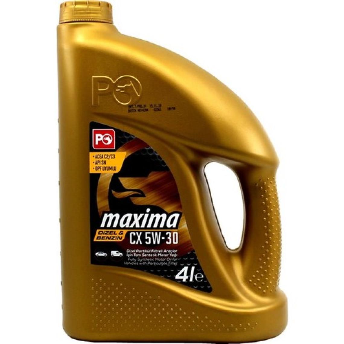Petrol Ofisi Maxima CX 5W-30 4 lt Motor Yağı - 2022