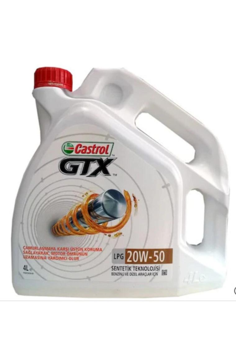 Castrol GTX LPG 20W-50 4 lt Motor Yağı
