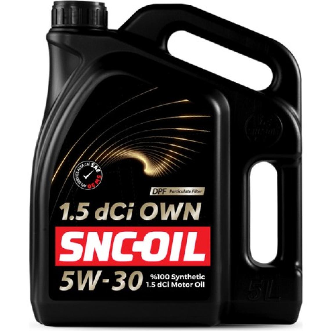 SNC-Oil 1.5 dCİ OWN 5W-30 5 lt Motor Yağı - 2023