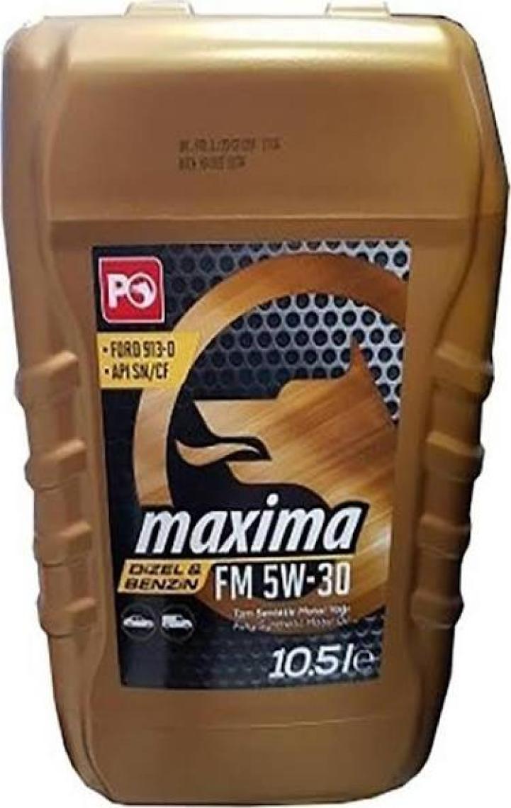 Petrol Ofisi Maxima FM 5W-30 10.5 Litre Motor Yağı ( Üretim Yılı :2022 )