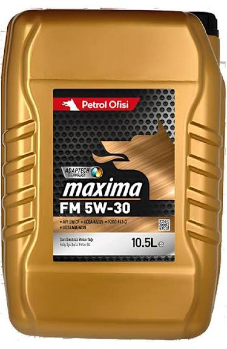 Petrol Ofisi Maxima FM 5W-30 10.5 Litre Motor Yağı ( Üretim Yılı :2022 )