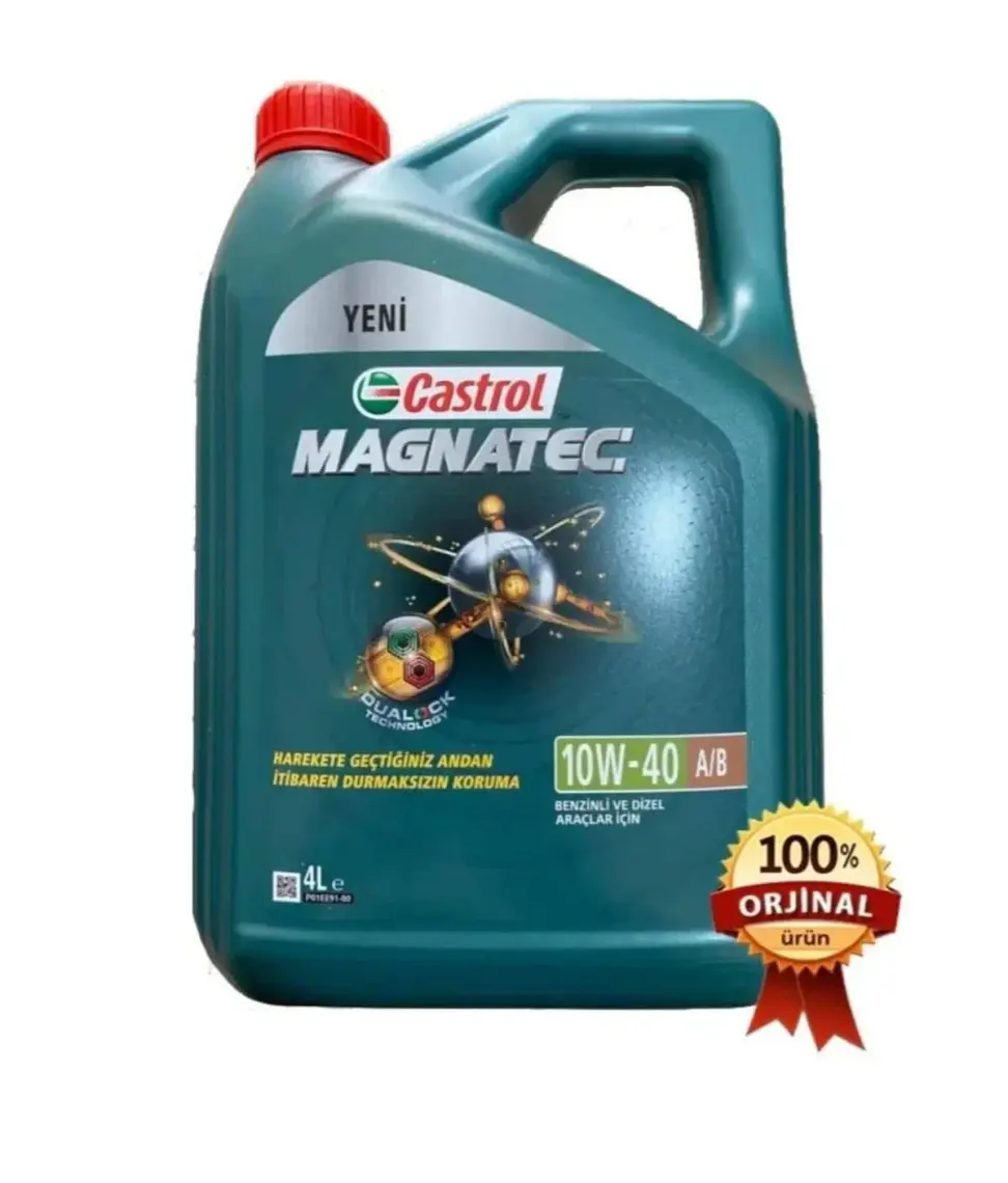 Castrol Magnatec 10W-40 Motor Yağı 4 Lt - ACEA A3/B4 API SL/CF, Akıllı Molekül Teknolojisi ile Gelişmiş Motor Koruması