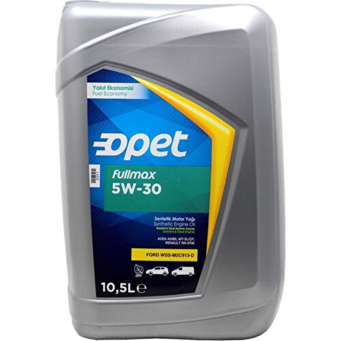 Opet Fullmax 5W-30 10.5 lt Motor Yağı