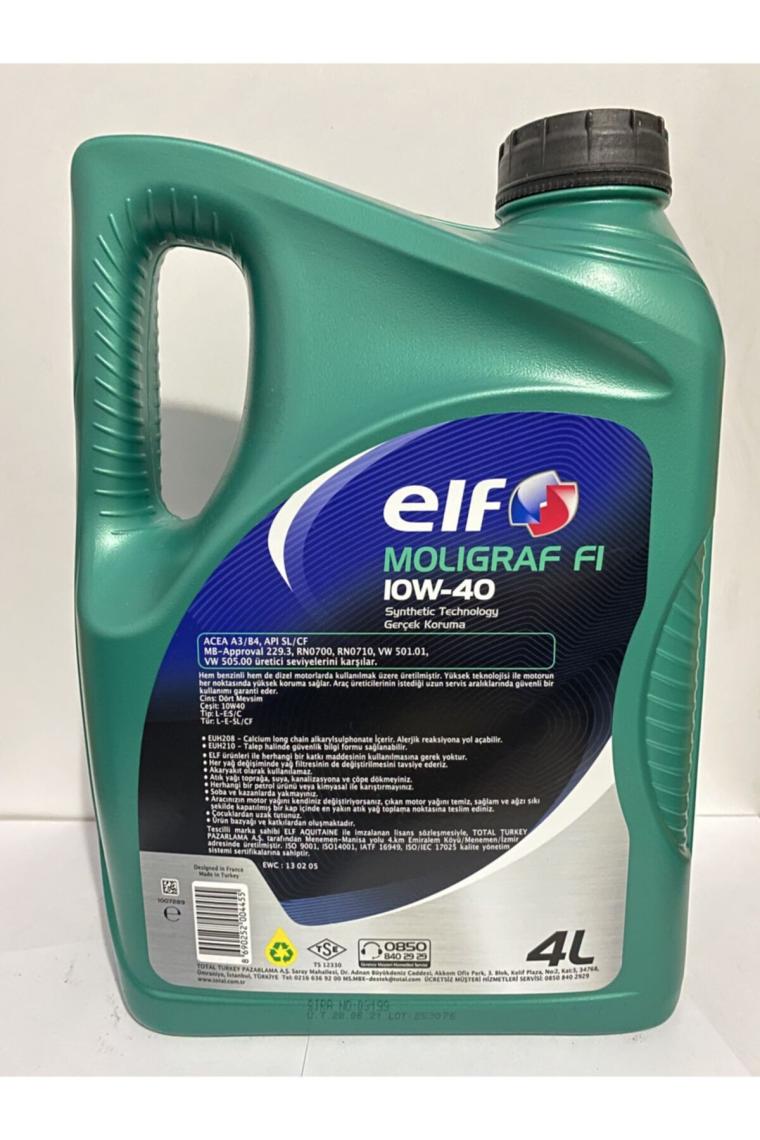 Elf Moligraf F1 10W-40 4 lt Motor Yağı - 2023