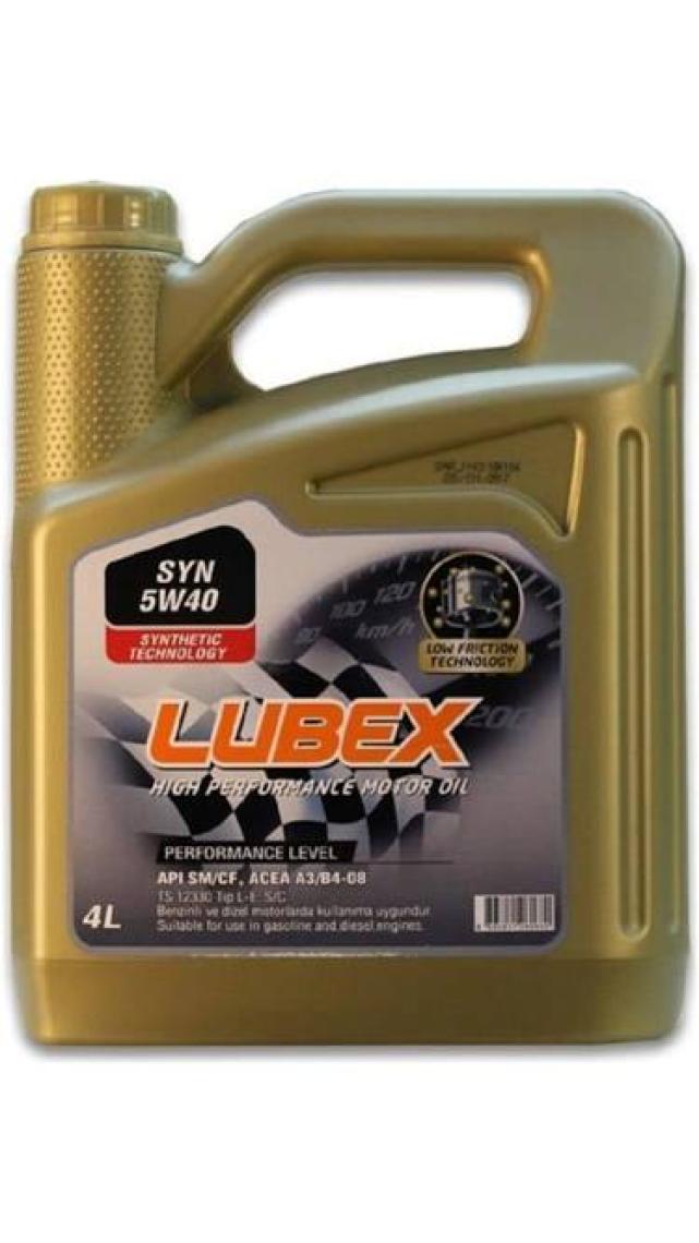 Lubex SYN 5W-40 4 Litre Motor Yağı ( Üretim Yılı: 2022 )