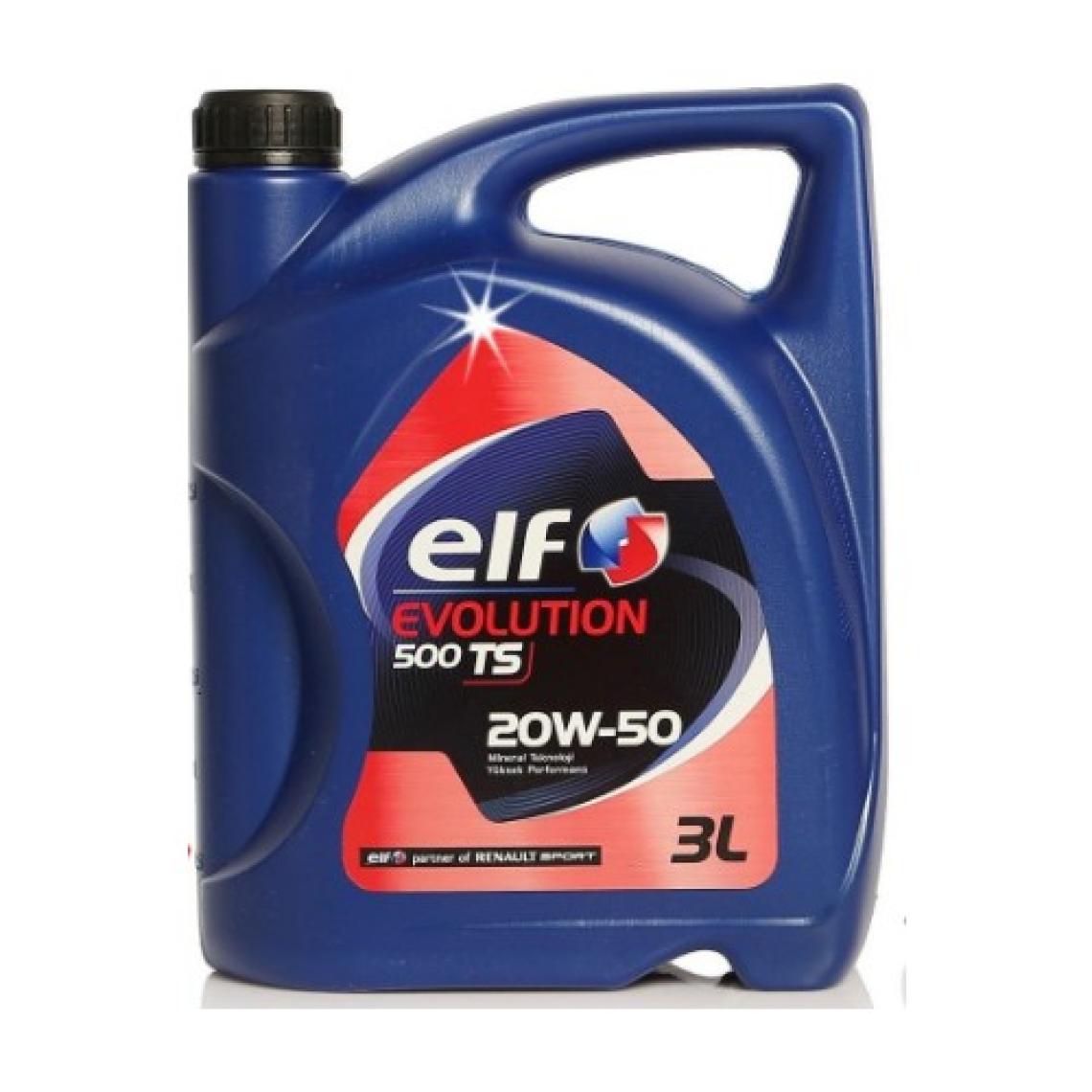 Elf Evolution 500 TS 20W-50 3 lt Motor Yağı