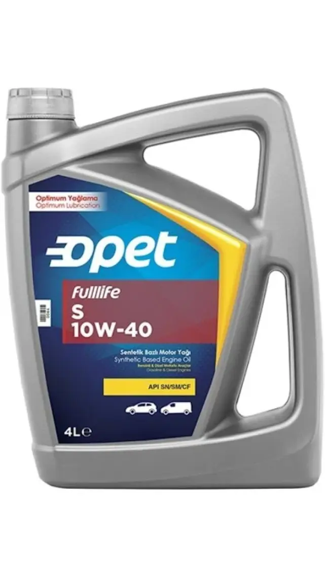 Opet Fulllıfe S 10W-40 4 Litre Motor Yağı (Üretim Yılı: 2022)