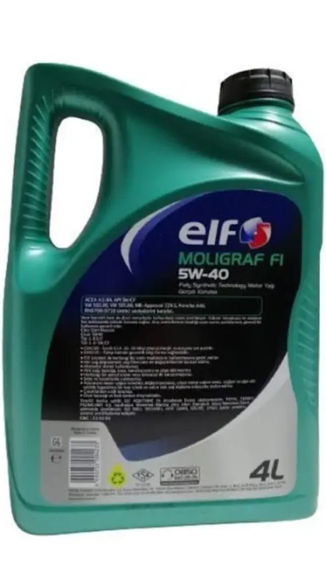 Elf Moligraf F1 5W-40 4 Litre Motor Yağı ( Üretim Yılı: 2022 )
