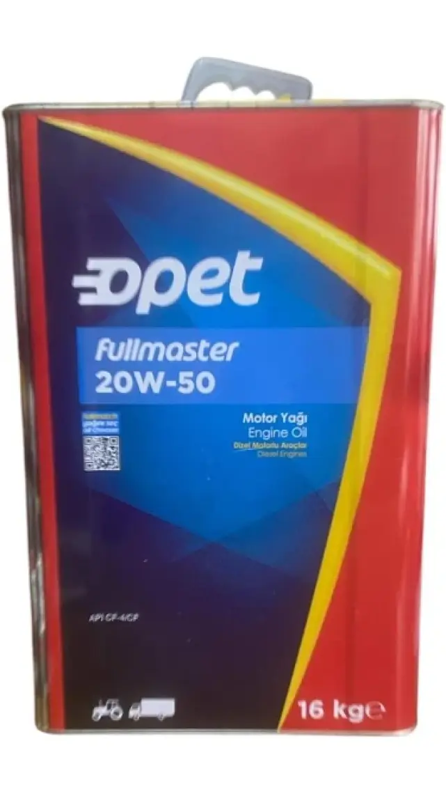 Opet Fullmaster 20W-50 16 Litre Motor Yağı ( Üretim Yılı :2022 )