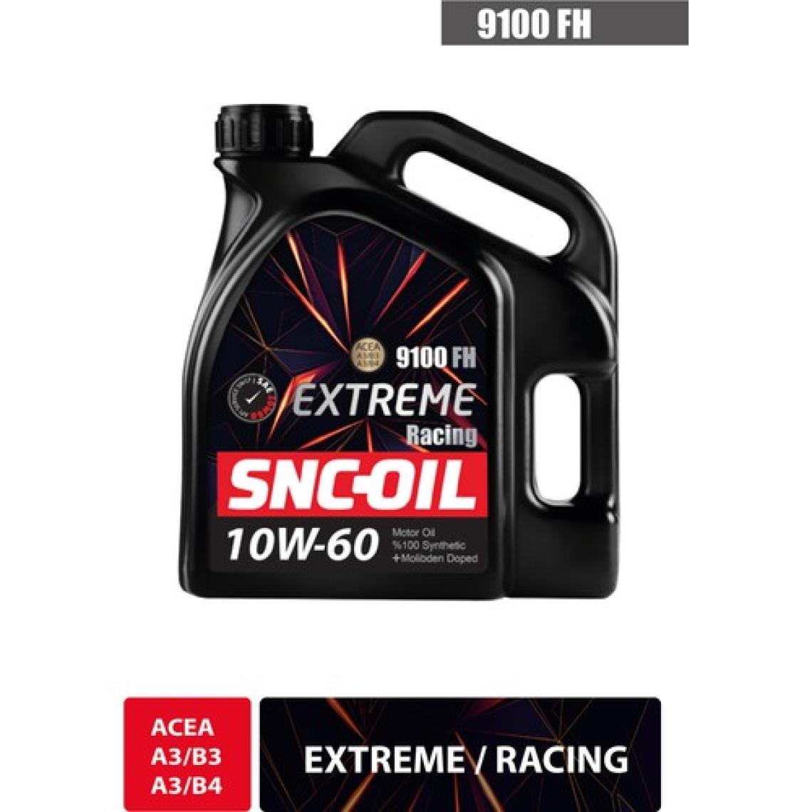 Snc-Oil 9100 FH Extreme Racing 10W-60 4 lt Motor Yağı