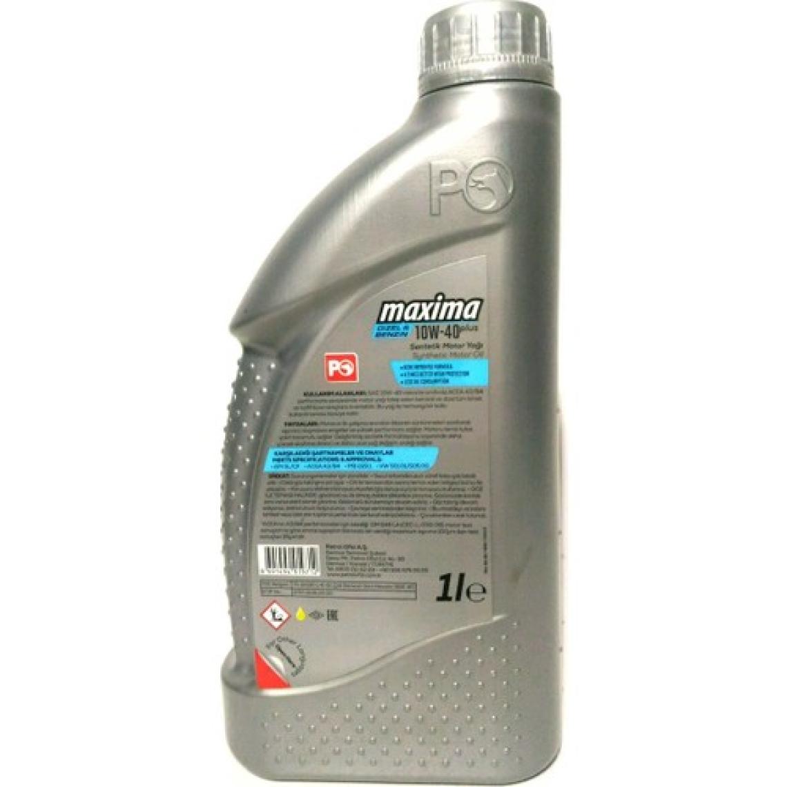 Petrol Ofisi Maxima 10W-40 1 Litre Motor Yağı ( Üretim Yılı :2022 )