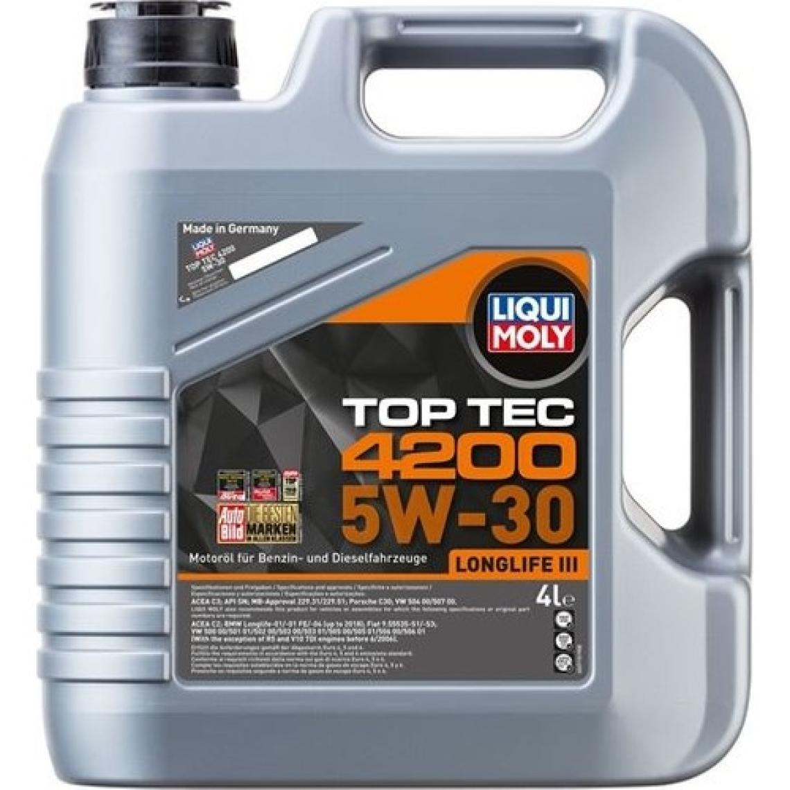 Liqui Moly Top Tec 4200 5W-30 4 lt Motor Yağı - 2023