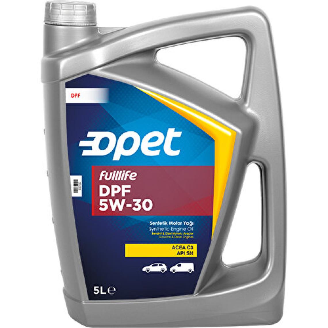 Opet Fulllife DPF 5W-30 5 lt Motor Yağı