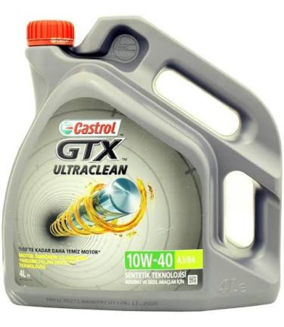 Castrol GTX Ultraclean 10W-40 A3/B4 4 Litre Motor Yağı (Üretim Yılı: 2024)