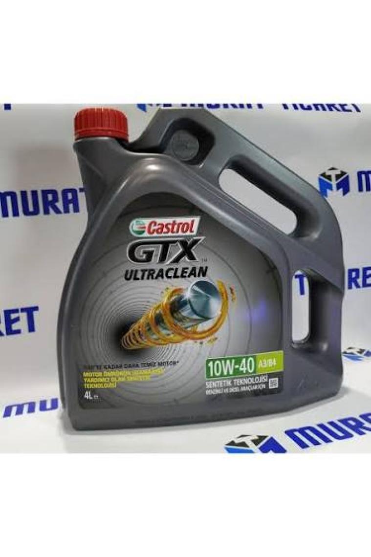 Castrol GTX Ultraclean 10W-40 A3/B4 4 Litre Motor Yağı (Üretim Yılı: 2024)