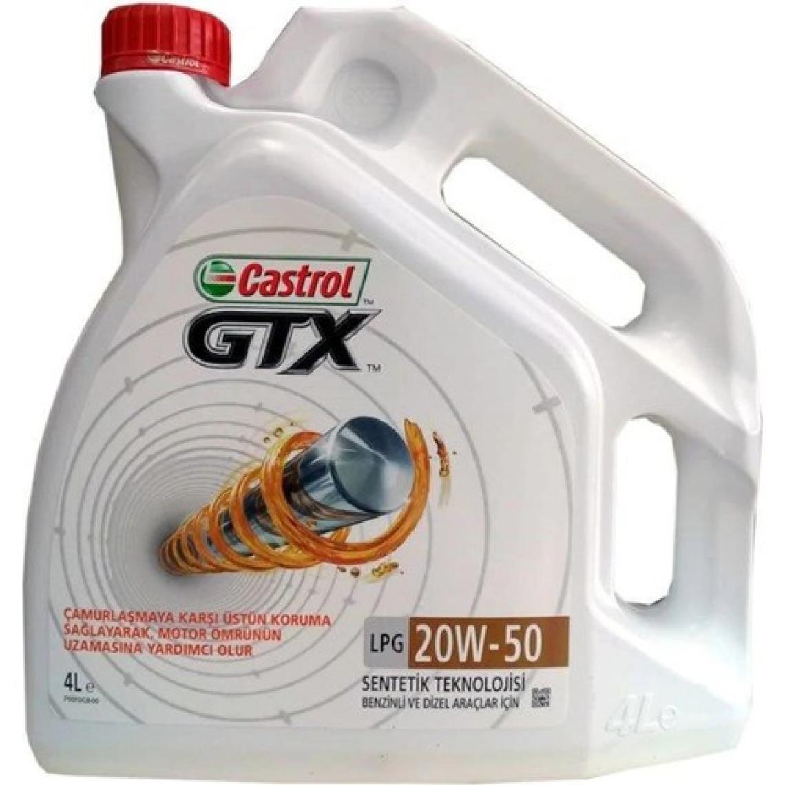 Castrol GTX 20W-50 4 lt Motor Yağı