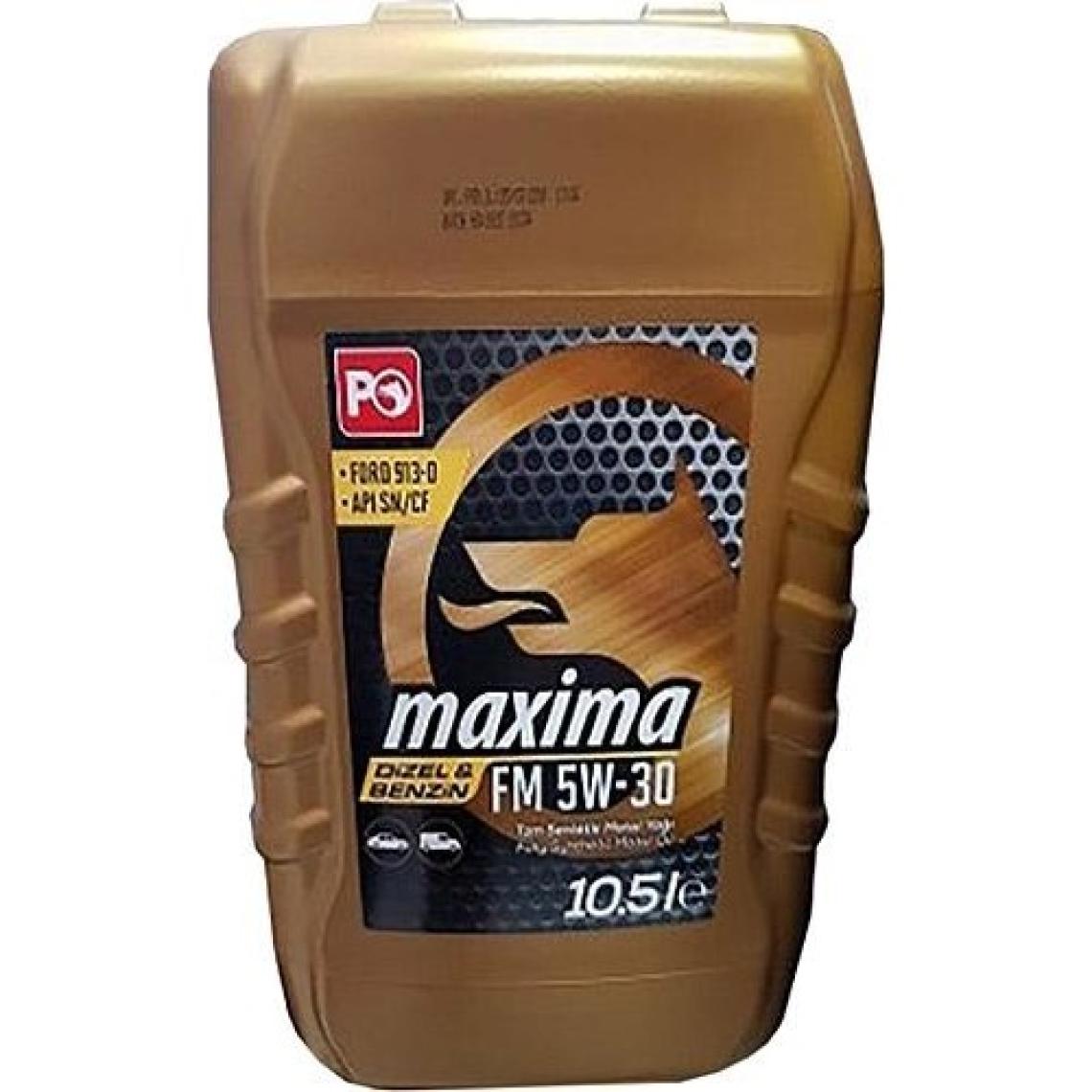 Petrol Ofisi Maxima FM 5W-30 10.5 lt Motor Yağı - 2023