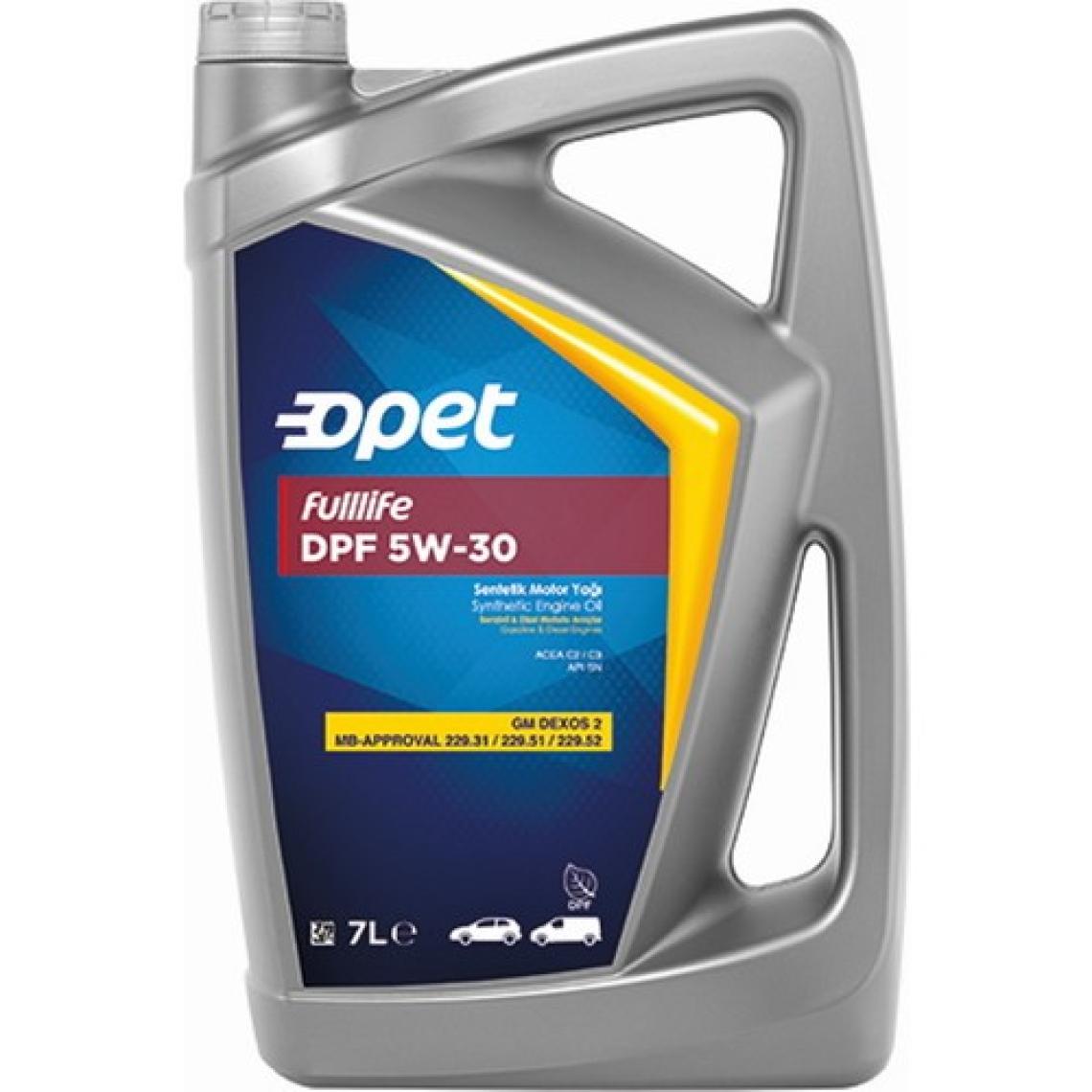 Opet Fulllife DPF 5W-30 7 lt Motor Yağı