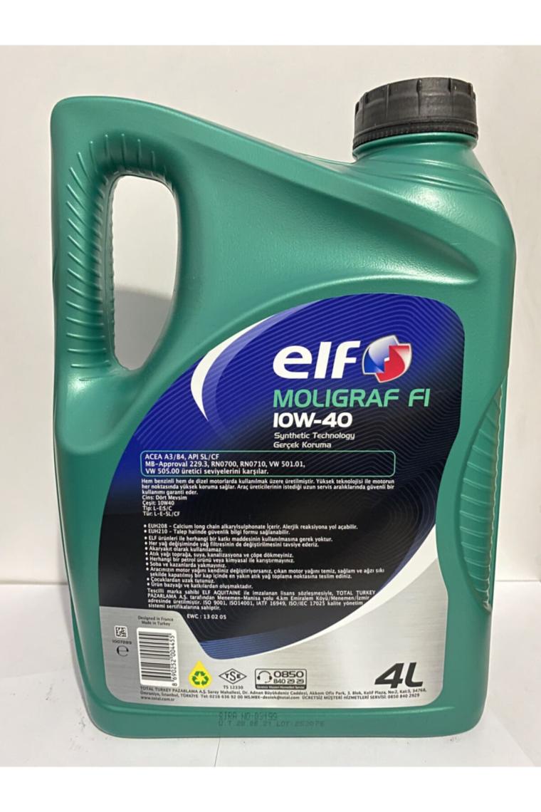 Elf Moligraf F1 10W-40 4 lt Motor Yağı - 2022