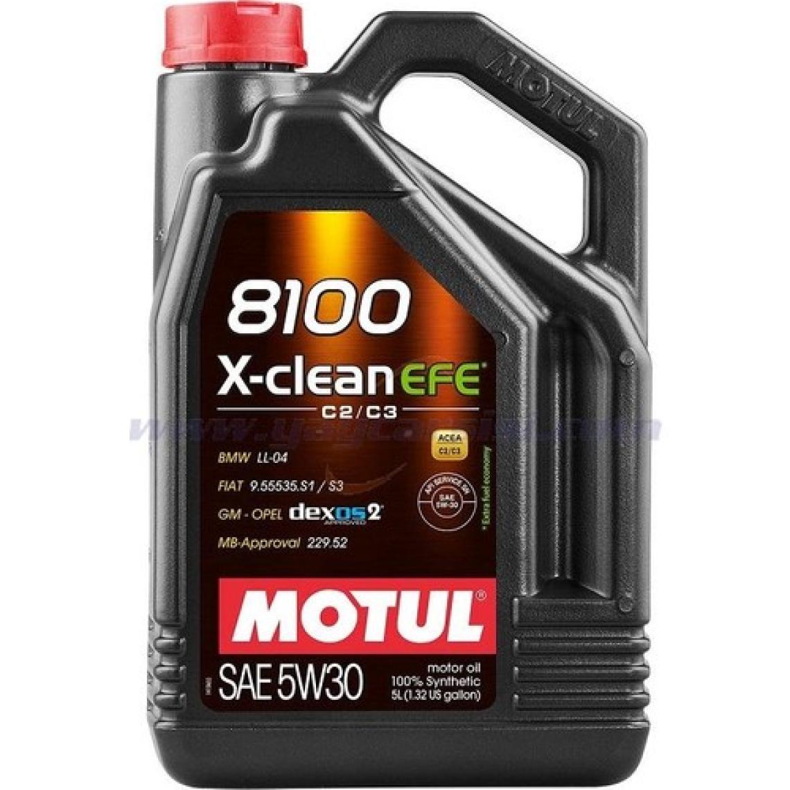 Motul 8100 X-Clean EFE 5W-30 5 lt Motor Yağı