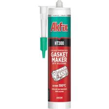 Akfix HT300 Yüksek Isı Silikonu Sıvı Conta 280ML Kırmızı