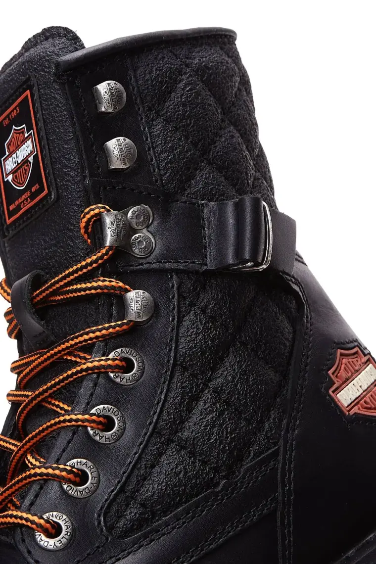 Harley Davidson New Worker Kadın Siyah Deri Bot