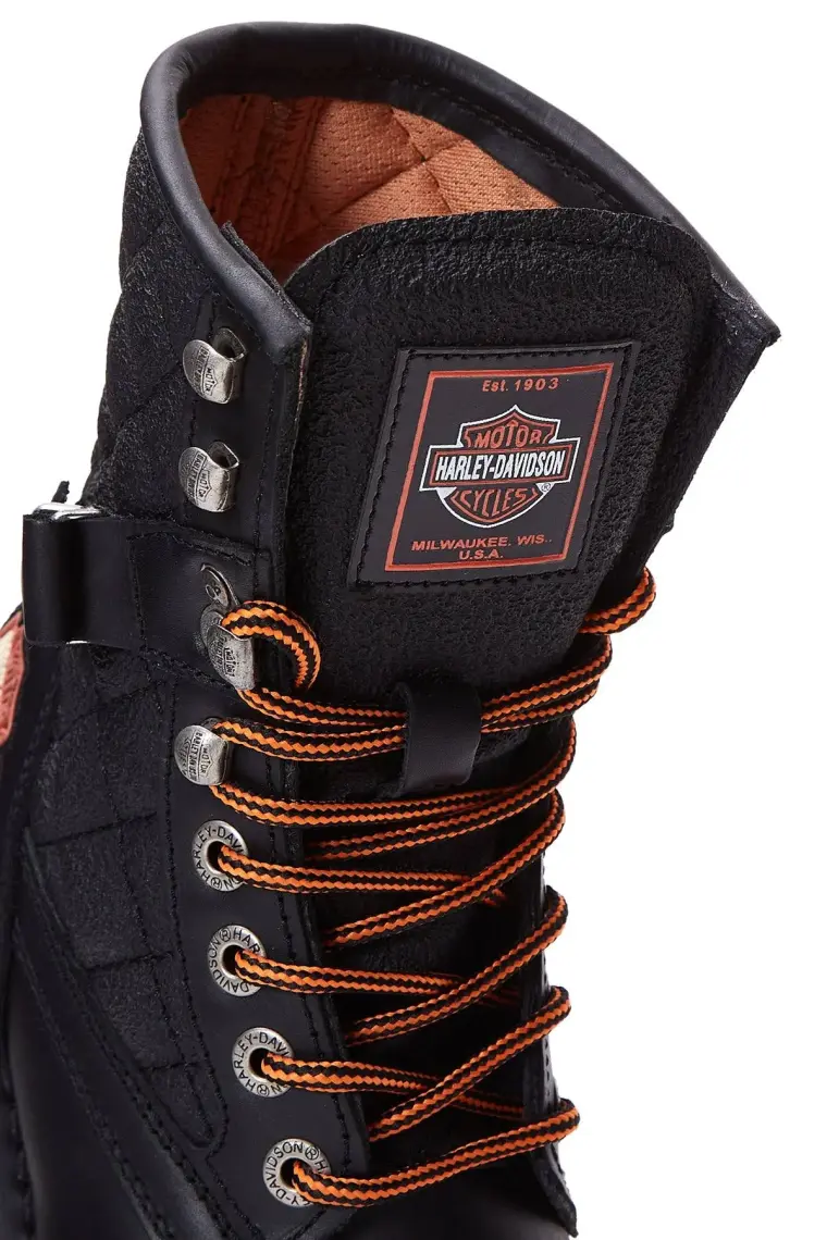 Harley Davidson New Worker Kadın Siyah Deri Bot