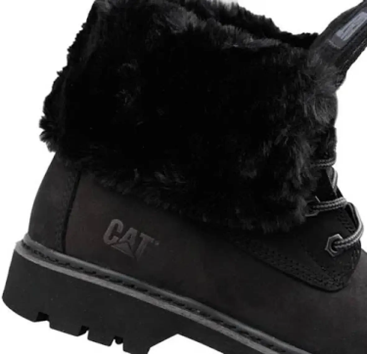 Cat Erpillar Utah Fur Black Nubuk Kadın Bot