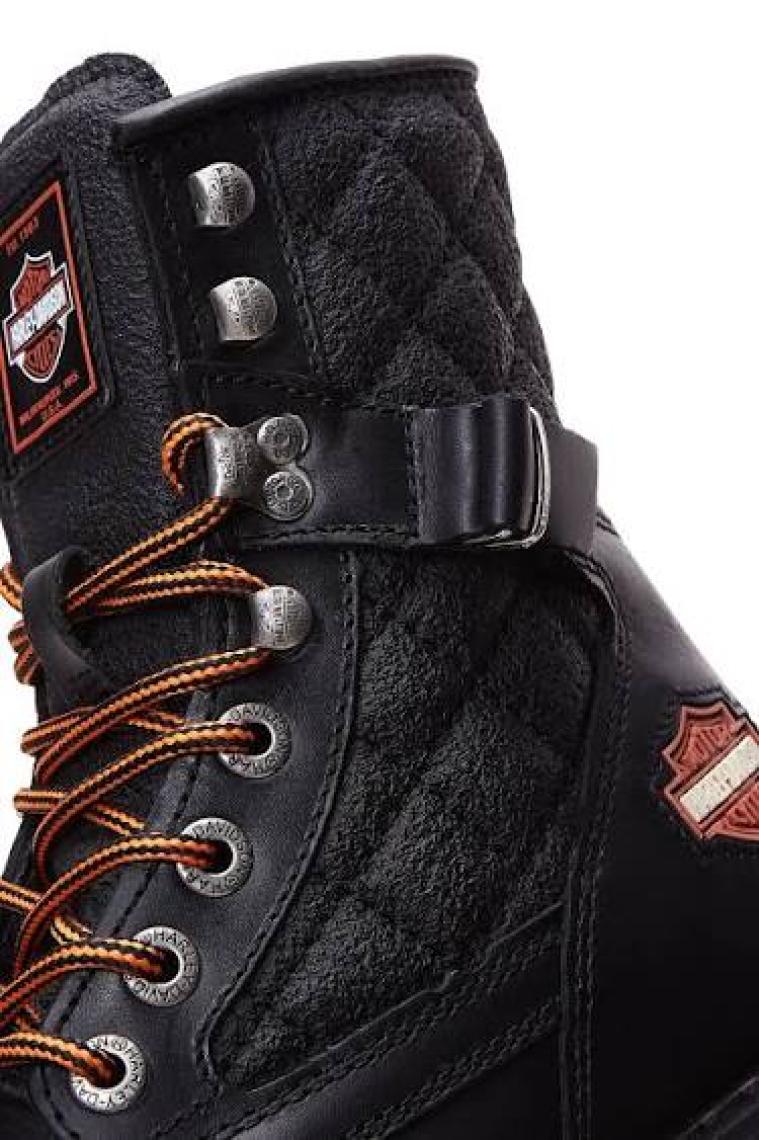 Harley Davidson New Worker Kadın Siyah Deri Bot