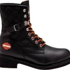 Harley Davidson New Worker Kadın Siyah Deri Bot