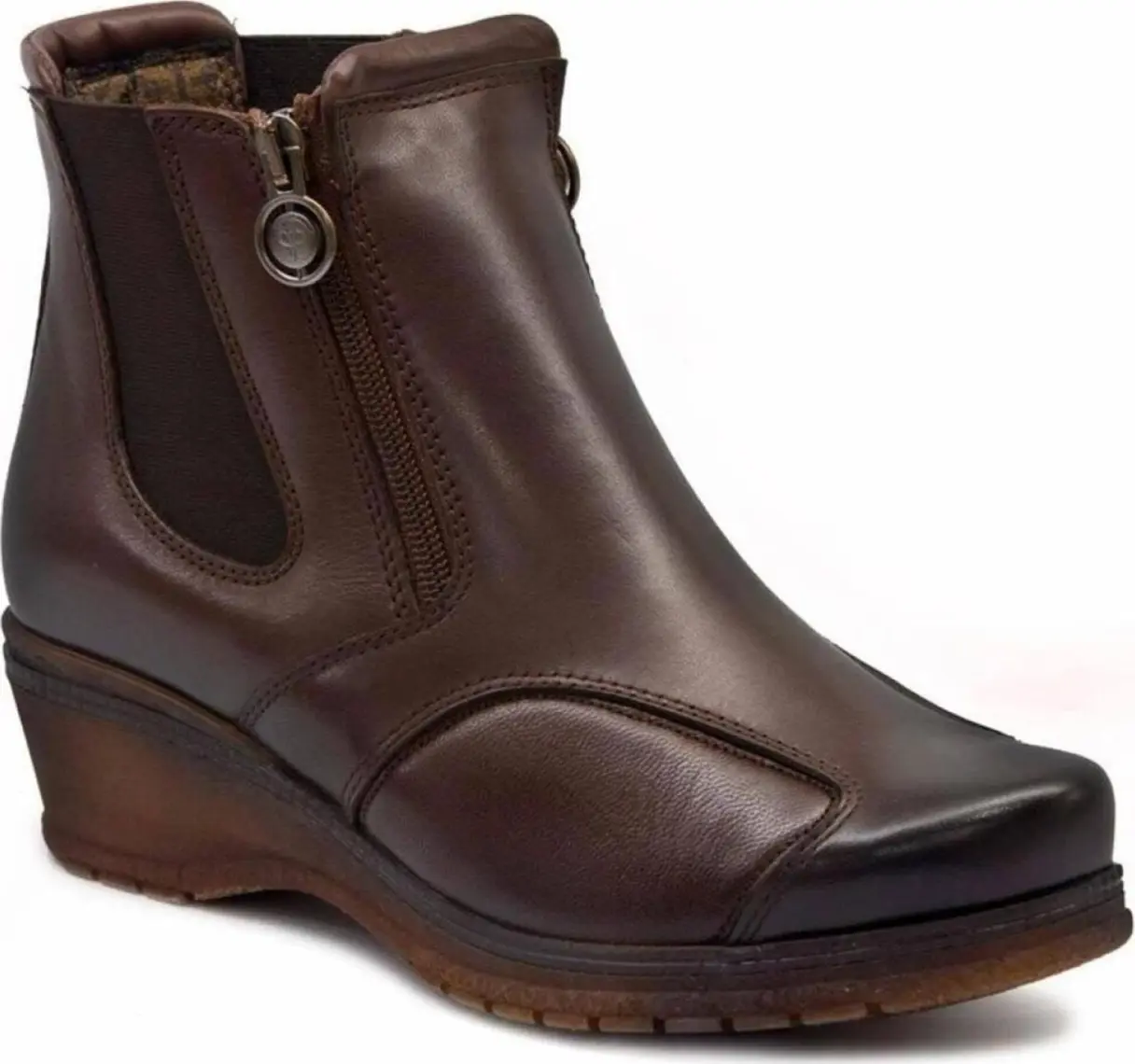 Forelli 25652 Kadın Kahve Deri Kemik Çıkıntısına Özel Comfort Bot