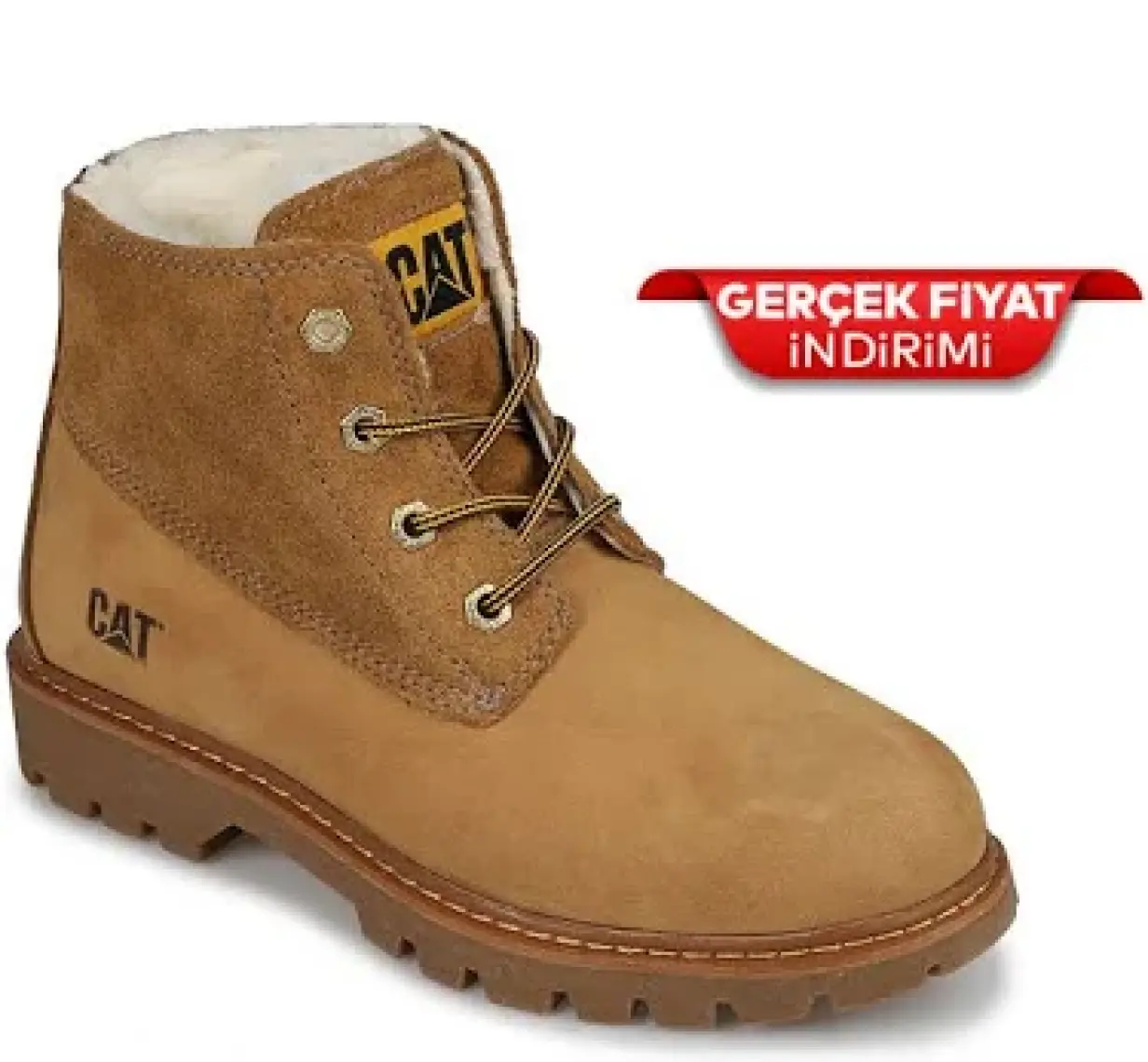 Deri Sarı Kadın Bot VERMONT FUR