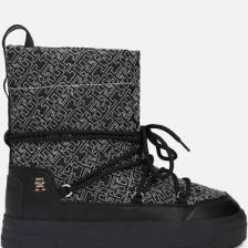Tommy Hilfiger Monogramlı Kar Botu Kadın Kar Botu FW0FW08430 Bds
