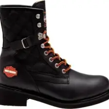Harley Davidson New Worker Kadın Siyah Deri Bot