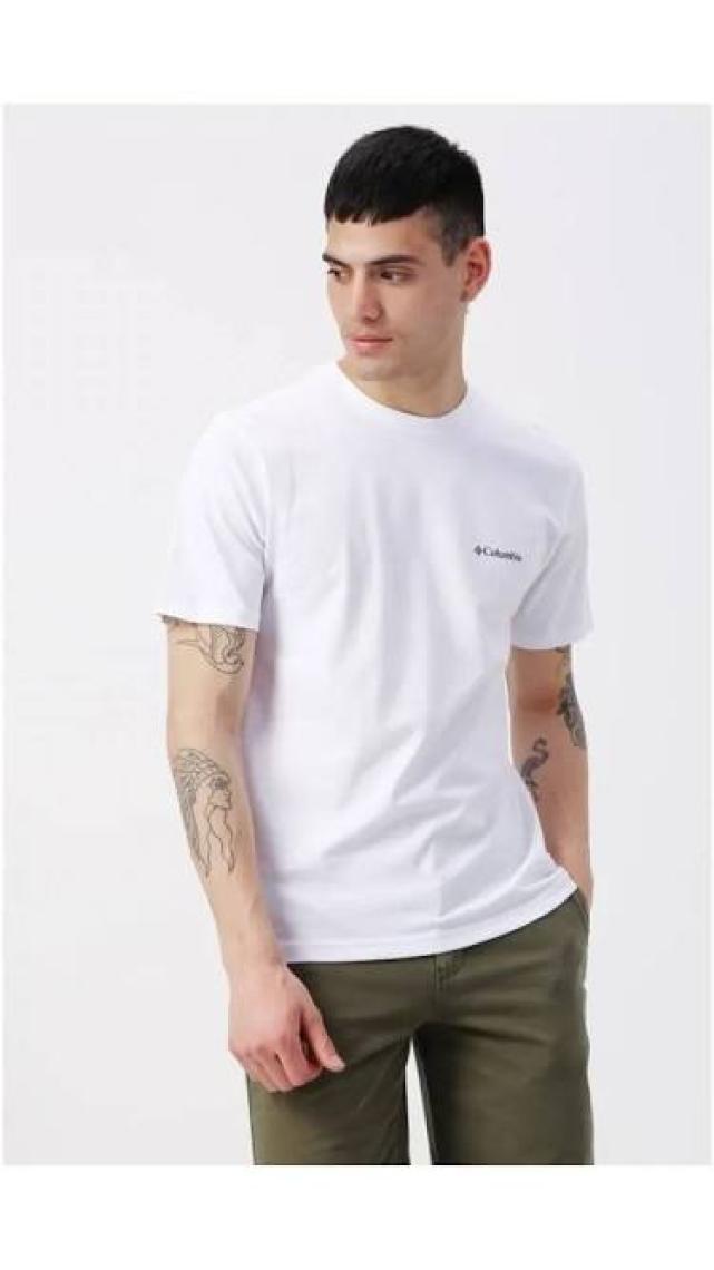 Columbia Cs0282 Csc M Basic Sm Logo Brushed Ss Tee Erkek T-Shirt