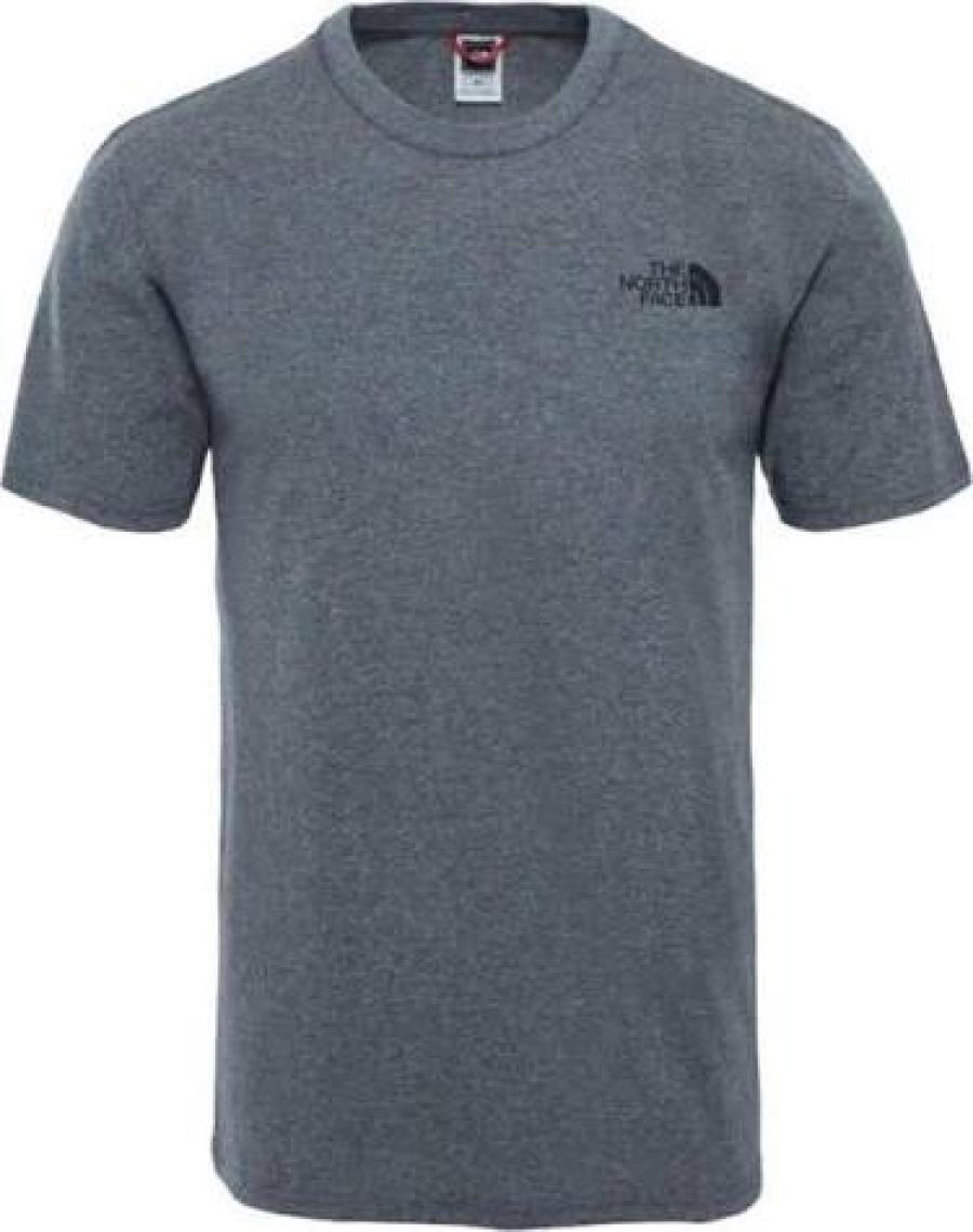 The North Face M S/S SIMPLE DOME TEE Açık Gri Erkek Kısa Kol T-Shirt