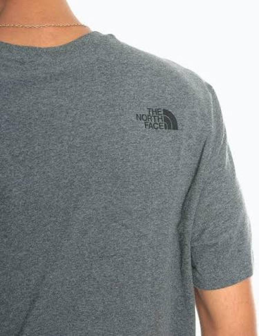 The North Face M S/S SIMPLE DOME TEE Açık Gri Erkek Kısa Kol T-Shirt