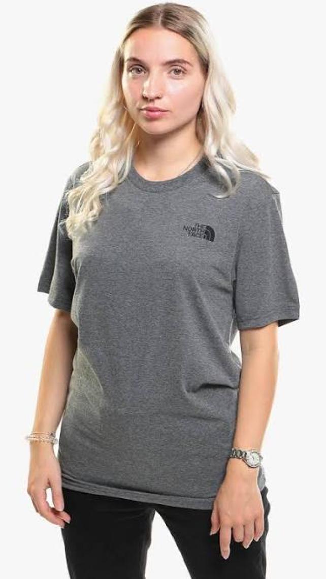 The North Face M S/S SIMPLE DOME TEE Açık Gri Erkek Kısa Kol T-Shirt