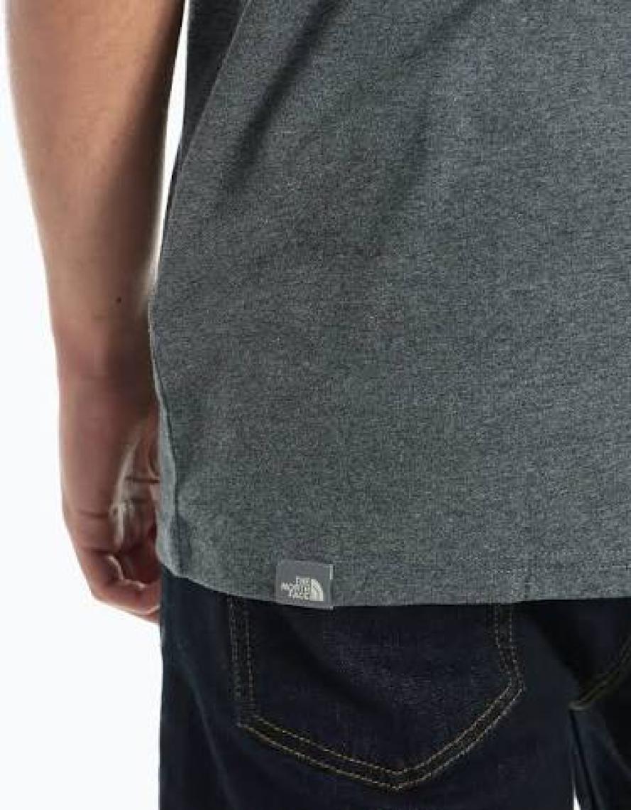 The North Face M S/S SIMPLE DOME TEE Açık Gri Erkek Kısa Kol T-Shirt