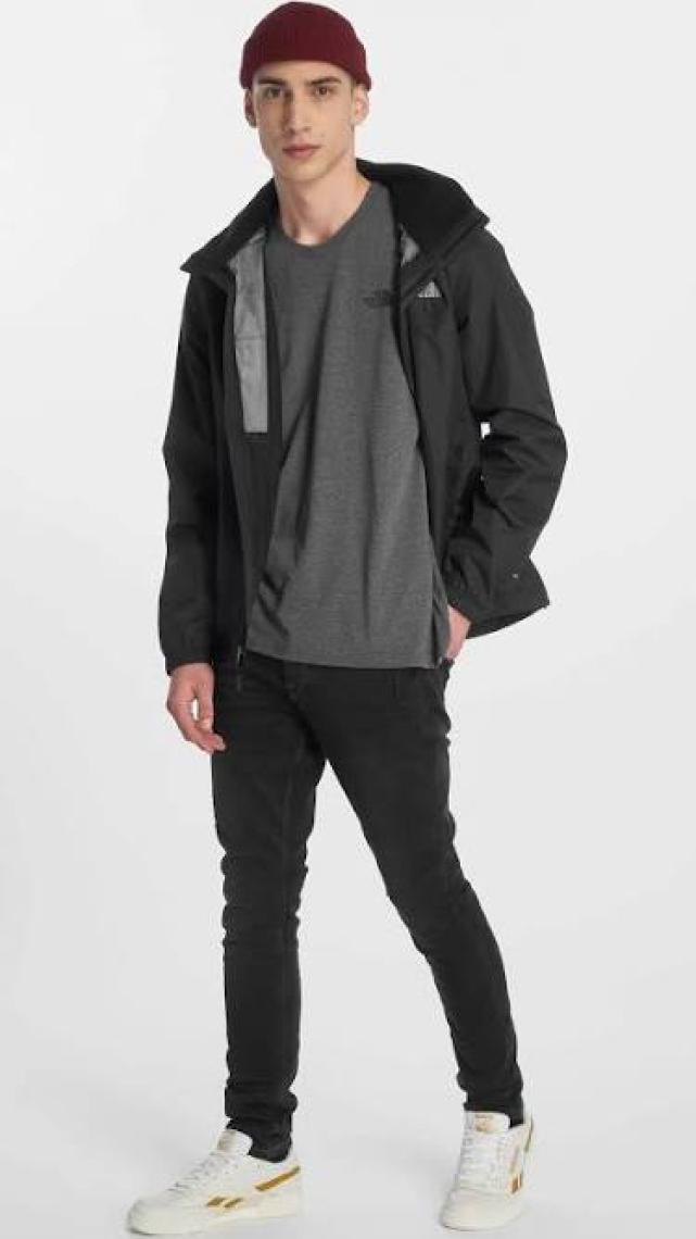 The North Face M S/S SIMPLE DOME TEE Açık Gri Erkek Kısa Kol T-Shirt