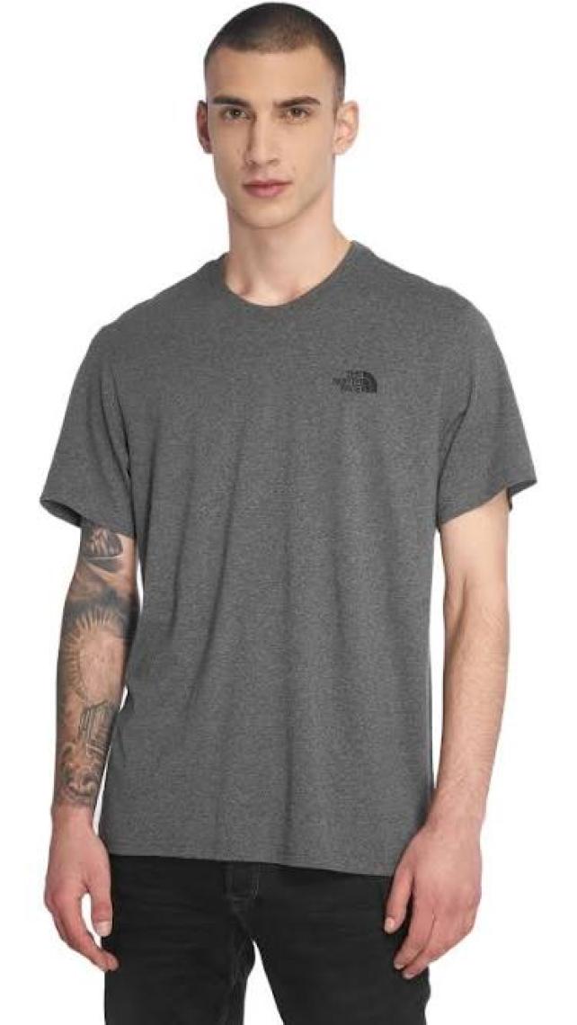 The North Face M S/S SIMPLE DOME TEE Açık Gri Erkek Kısa Kol T-Shirt