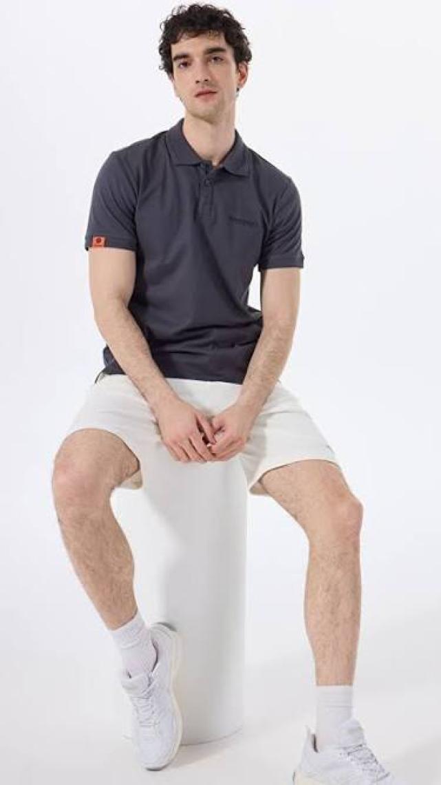Discovery Expedition Antrasit Erkek Basic Polo T-Shirt D4SM-TST3248