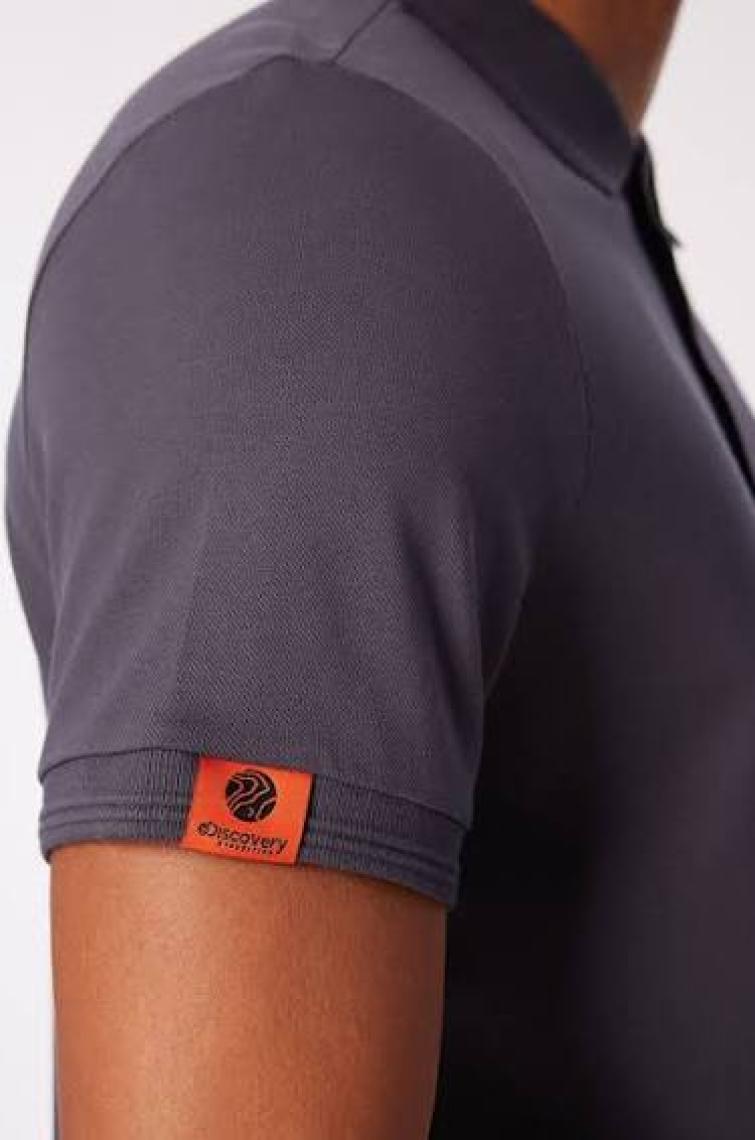Discovery Expedition Antrasit Erkek Basic Polo T-Shirt D4SM-TST3248