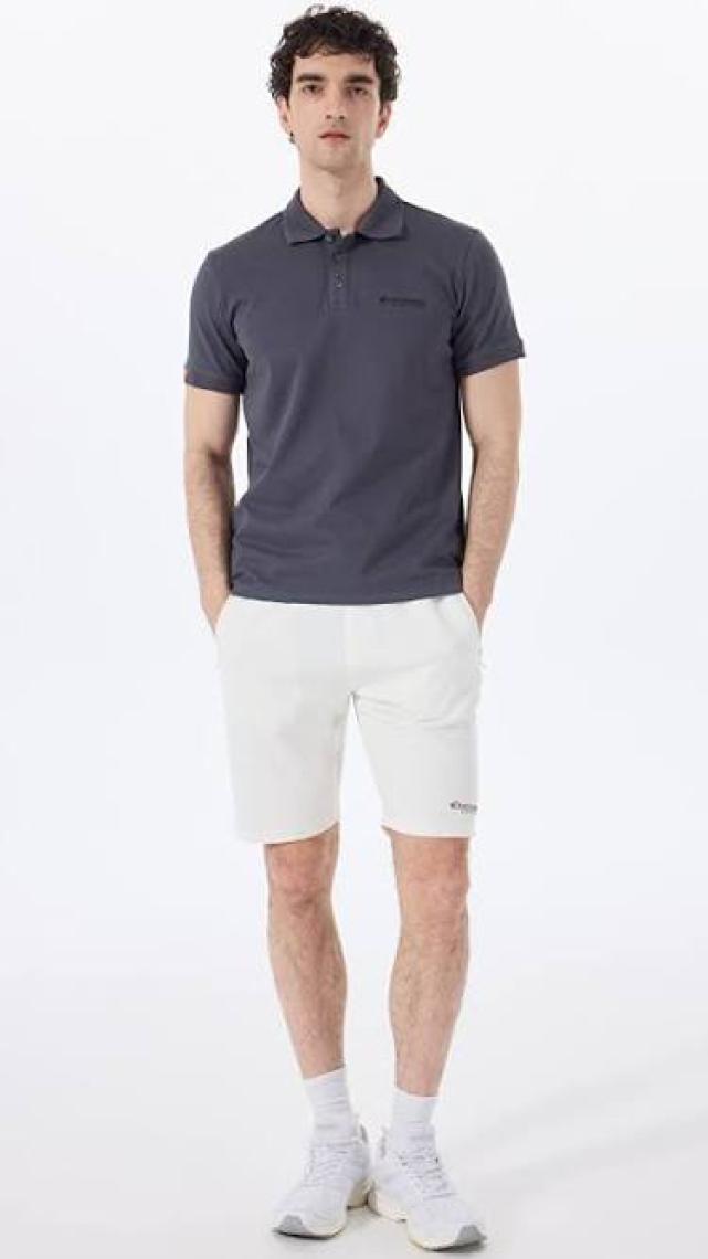 Discovery Expedition Antrasit Erkek Basic Polo T-Shirt D4SM-TST3248