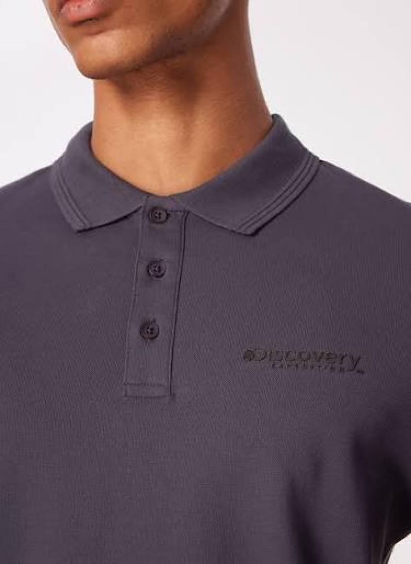 Discovery Expedition Antrasit Erkek Basic Polo T-Shirt D4SM-TST3248