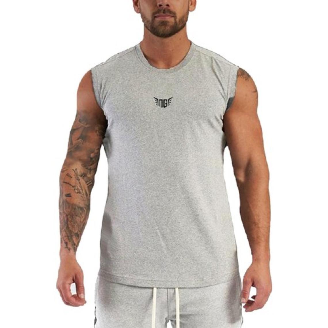 Ghassy Co. Erkek Nem Emici Hızlı Kuruma Atletik Teknik Performans Sporcu Sıfır Kol T-Shirt