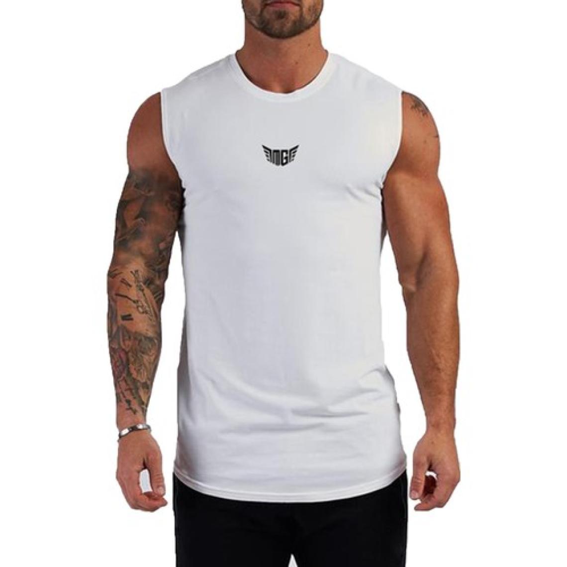 Ghassy Co. Erkek Nem Emici Hızlı Kuruma Atletik Teknik Performans Sporcu Sıfır Kol T-Shirt